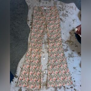 Rock ‘n’ roll colorful flare jeans